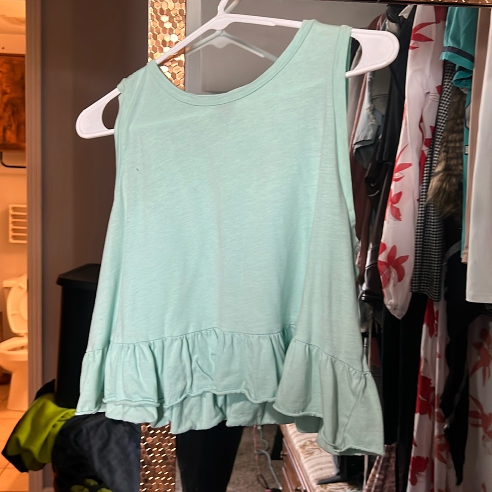 Baby doll mint green tank